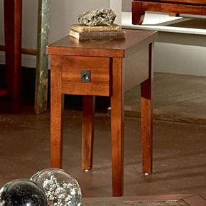 Slate inlay shop top end table